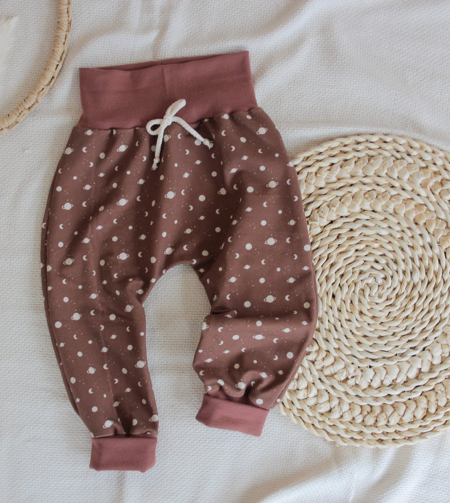 Reststück 0,7m Meterware French Terry Weltraum beere