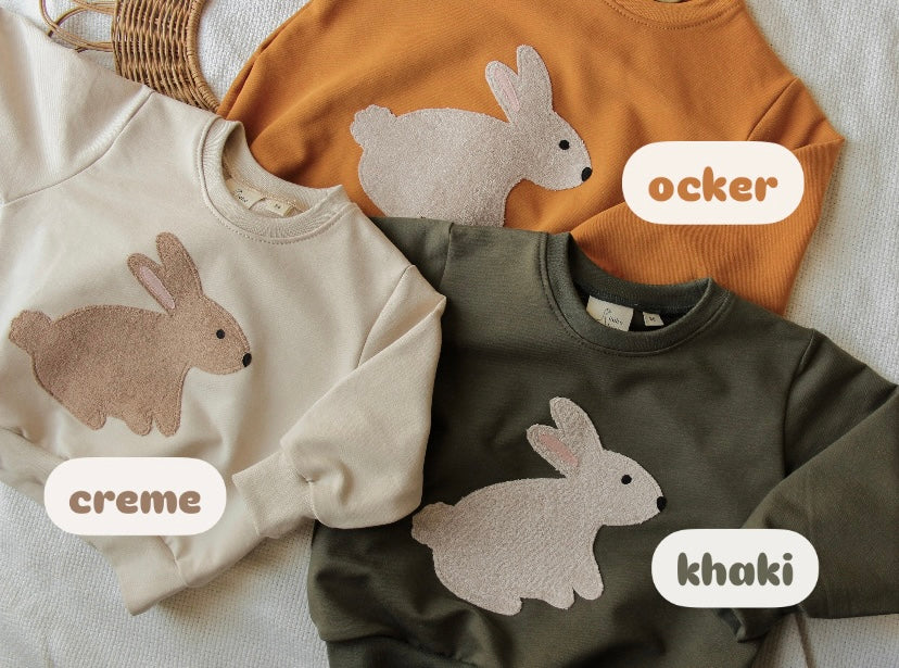 Sofortkauf Sweater mit Häschen Applikation